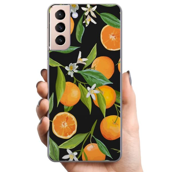 Samsung Galaxy S21+ 5G TPU Mobilskal Orange Juice