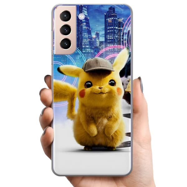 Samsung Galaxy S21+ 5G TPU Mobilskal Detective Pikachu - Pikachu