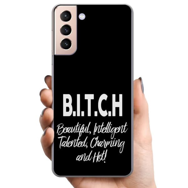 Samsung Galaxy S21+ 5G TPU Matkapuhelimen kuori Teksti