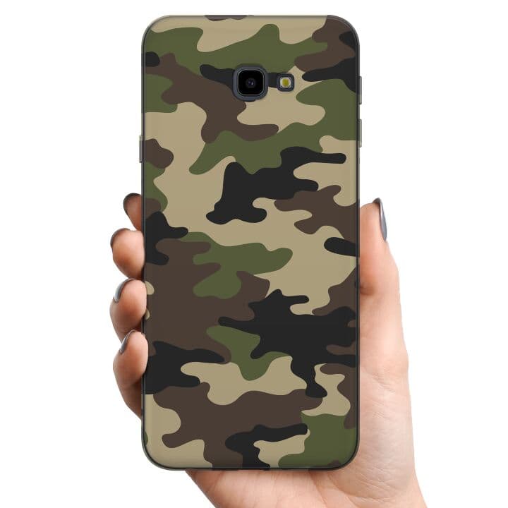 Samsung Galaxy J4+ TPU Mobilskal Woodland Camo