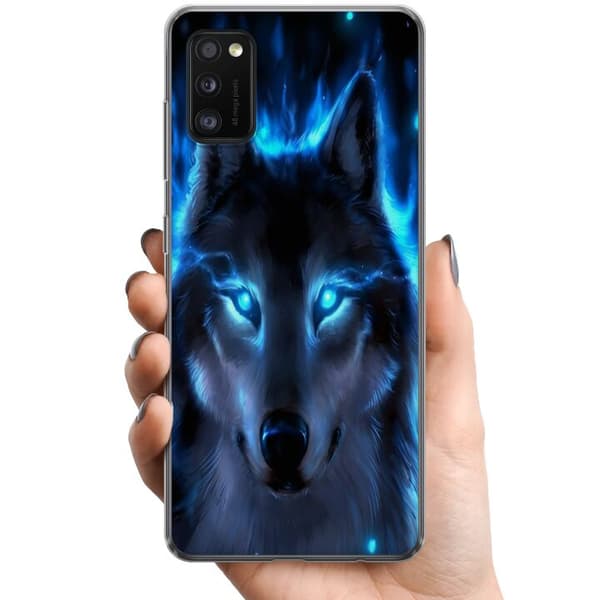 Samsung Galaxy A41 TPU Matkapuhelimen kuori susi