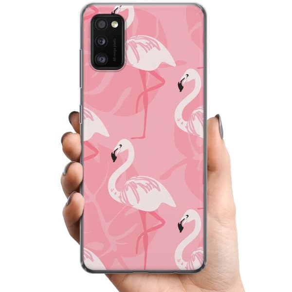 Samsung Galaxy A41 TPU Mobilcover Flamingo