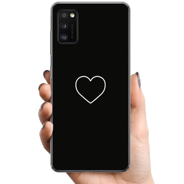 Samsung Galaxy A41 TPU Mobilcover Hjerte