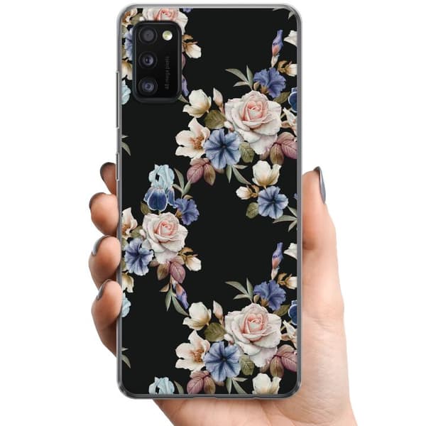 Samsung Galaxy A41 TPU Matkapuhelimen kuori Kukat