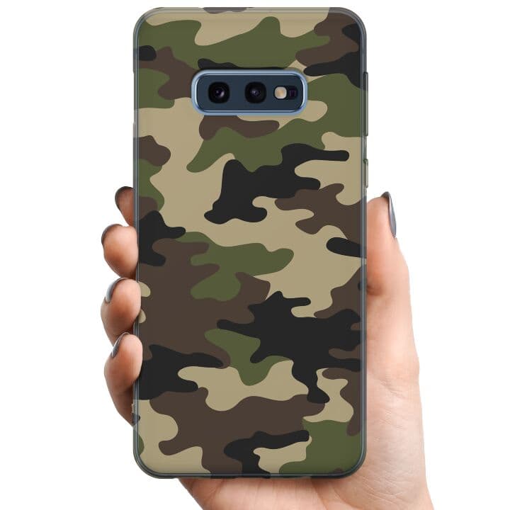 Samsung Galaxy S10e TPU Mobilskal Woodland Camo