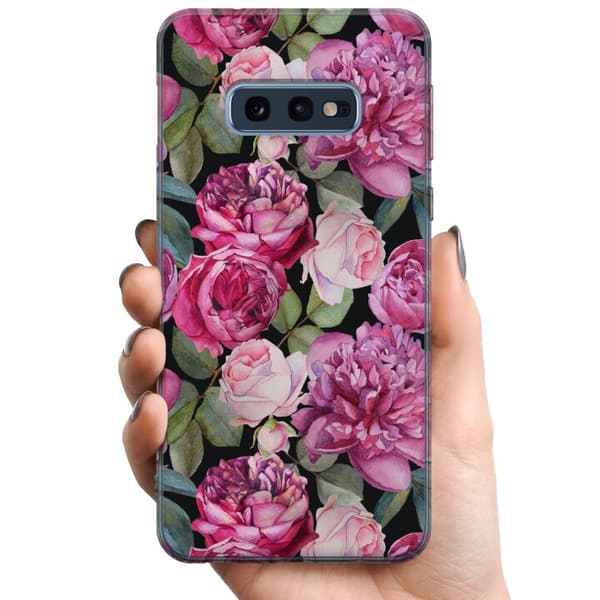 Samsung Galaxy S10e TPU Mobilcover Blomster