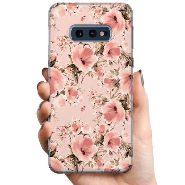 Samsung Galaxy S10e TPU Mobildeksel Blomster