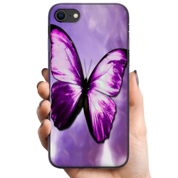 Apple iPhone SE (2020) TPU Mobildeksel Sommerfugl
