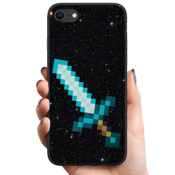 Apple iPhone SE (2020) TPU Mobildeksel Minecraft Sverd