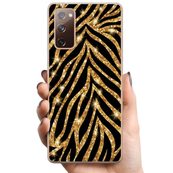 Samsung Galaxy S20 FE TPU Mobilskal Gold & Glitter