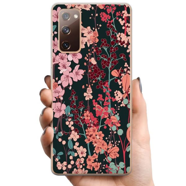 Samsung Galaxy S20 FE TPU Matkapuhelimen kuori Kukat