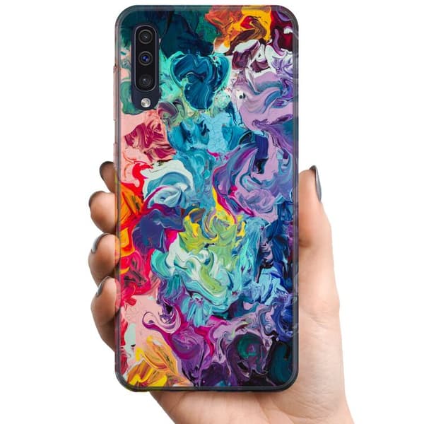 Samsung Galaxy A50 TPU Mobilcover Farve