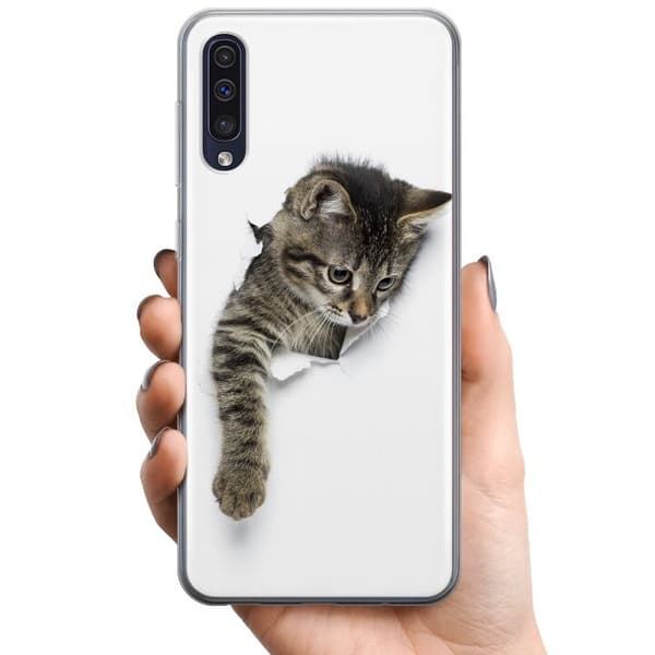 Samsung Galaxy A50 TPU Mobilcover Kat