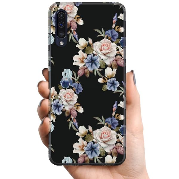 Samsung Galaxy A50 TPU Mobilcover Blomster