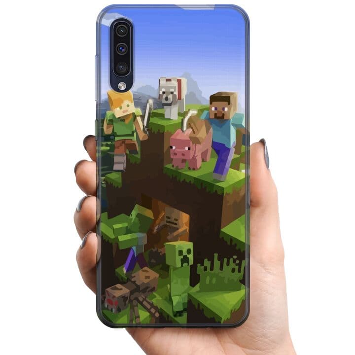 Samsung Galaxy A50 TPU Mobilskal MineCraft