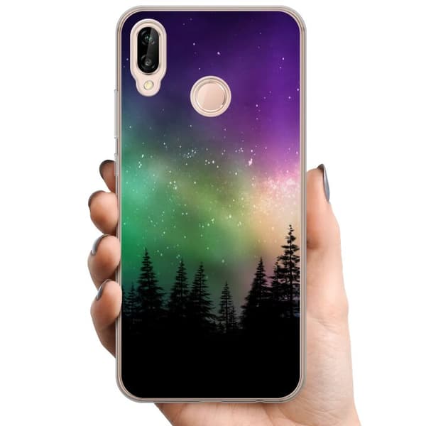 Huawei P20 lite TPU Matkapuhelimen kuori Revontulet