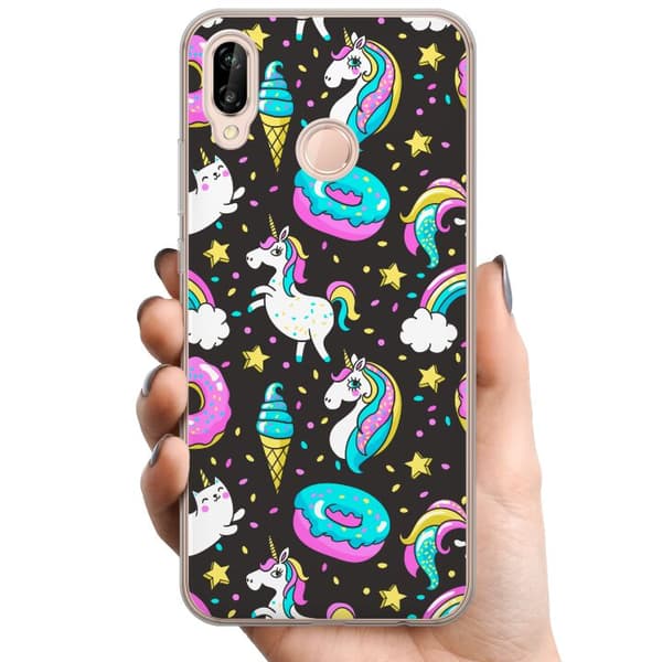 Huawei P20 lite TPU Matkapuhelimen kuori Unikorni