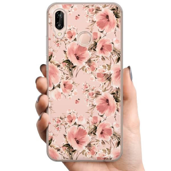 Huawei P20 lite TPU Mobilskal Blommor