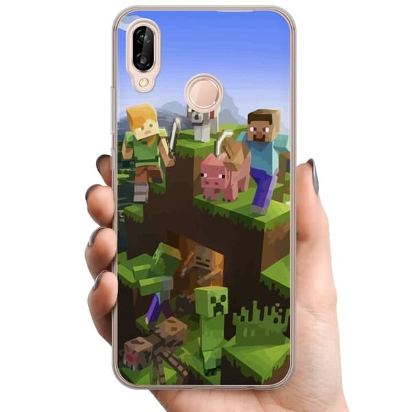 Huawei P20 lite TPU Mobilskal MineCraft