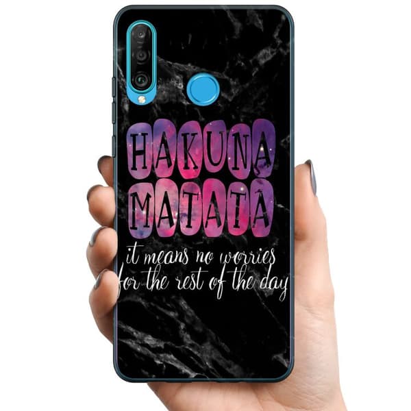 Huawei P30 lite TPU Mobildeksel Hakuna Matata