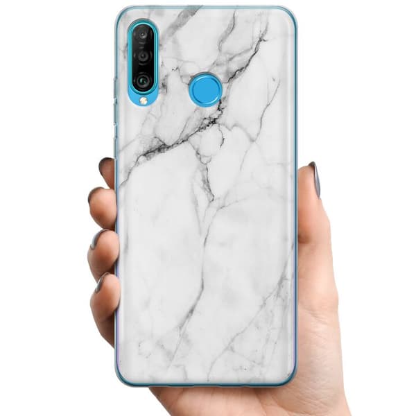 Huawei P30 lite TPU Mobilcover Marmor