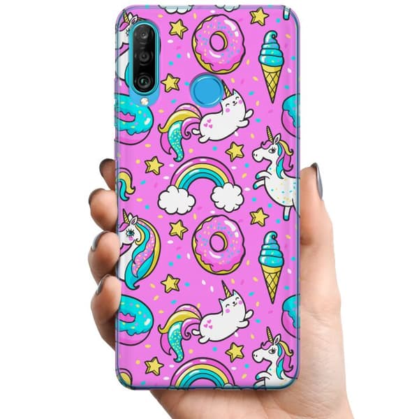 Huawei P30 lite TPU Mobilcover Unicorn