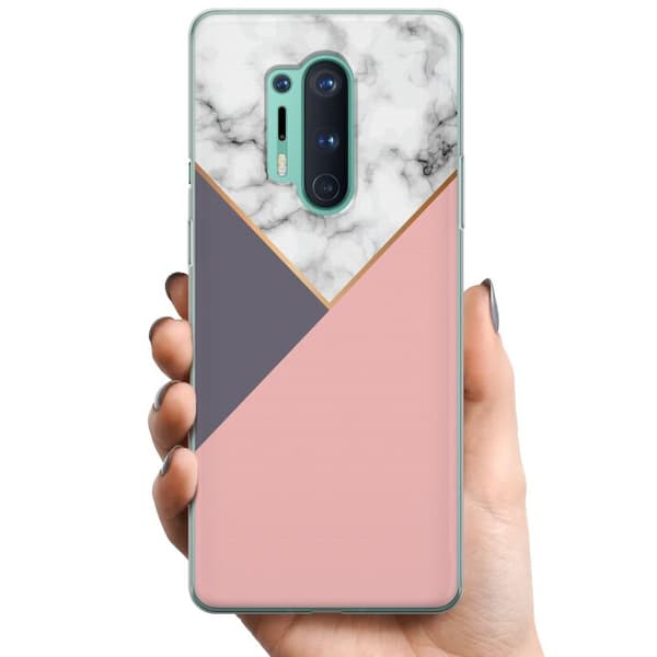 OnePlus 8 Pro TPU Mobilcover Marmor Skæring