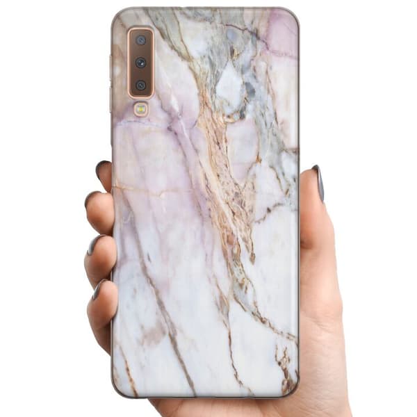 Samsung Galaxy A7 (2018) TPU Mobilcover Marmar