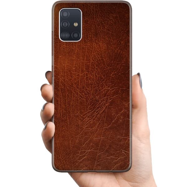 Samsung Galaxy A51 TPU Mobilcover Læder
