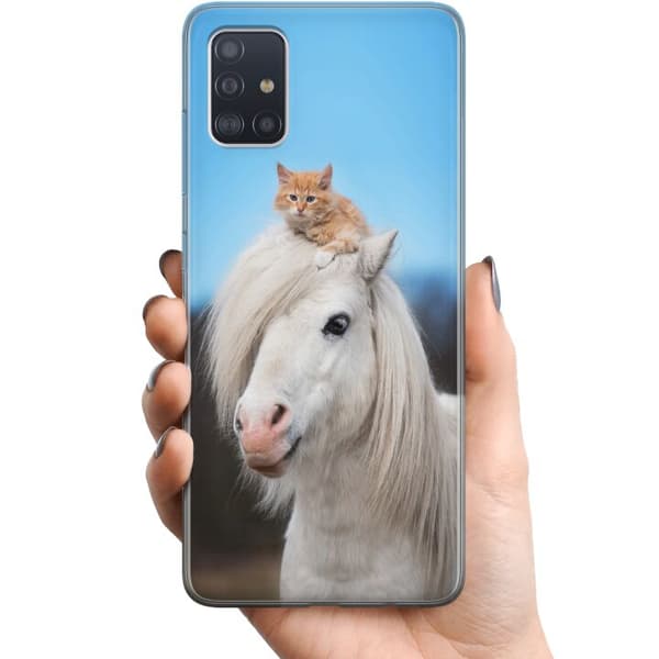 Samsung Galaxy A51 TPU Mobildeksel Hest & Katt