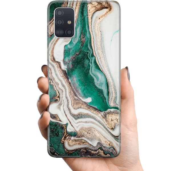 Samsung Galaxy A51 TPU Mobilcover Grøn