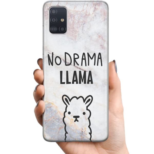 Samsung Galaxy A51 TPU Mobildeksel Llama Marble