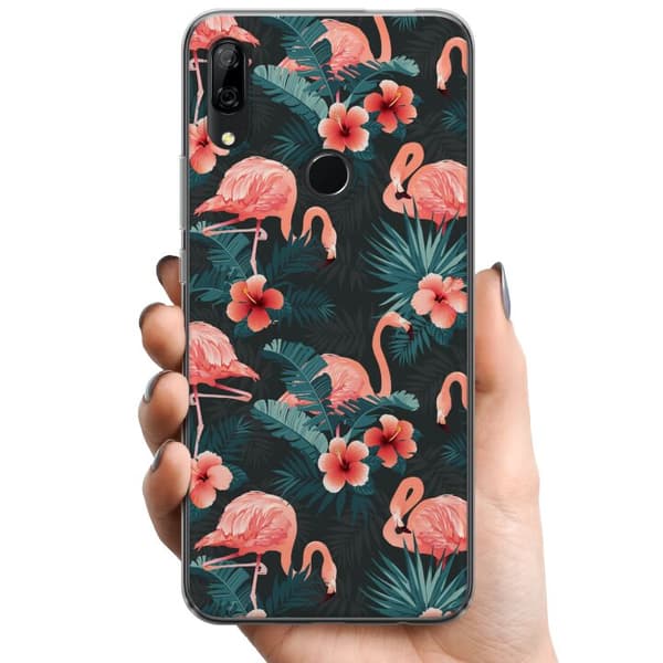 Huawei P Smart Z TPU Matkapuhelimen kuori Flamingo