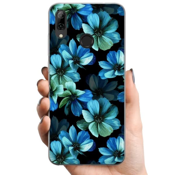 Huawei P smart 2019 TPU Mobilskal Blommor