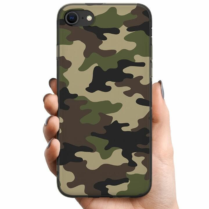 Apple iPhone 8 TPU Mobilskal Woodland Camo