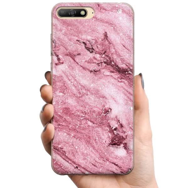 Huawei Y6 (2018) TPU Matkapuhelimen kuori pinkki