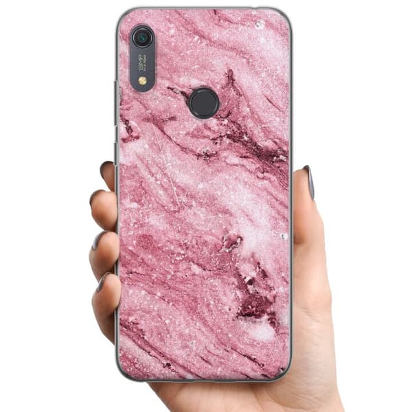 Huawei Y6s (2019) TPU Mobilskal Glitter Marble