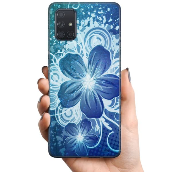 Samsung Galaxy A71 TPU Matkapuhelimen kuori Kukat
