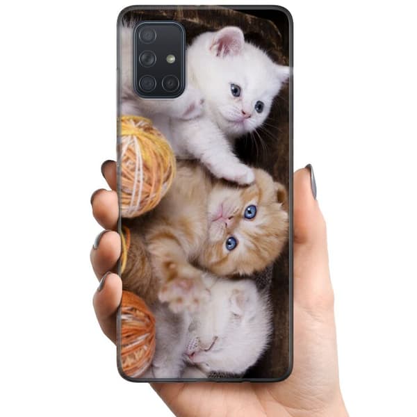 Samsung Galaxy A71 TPU Mobilcover Katte