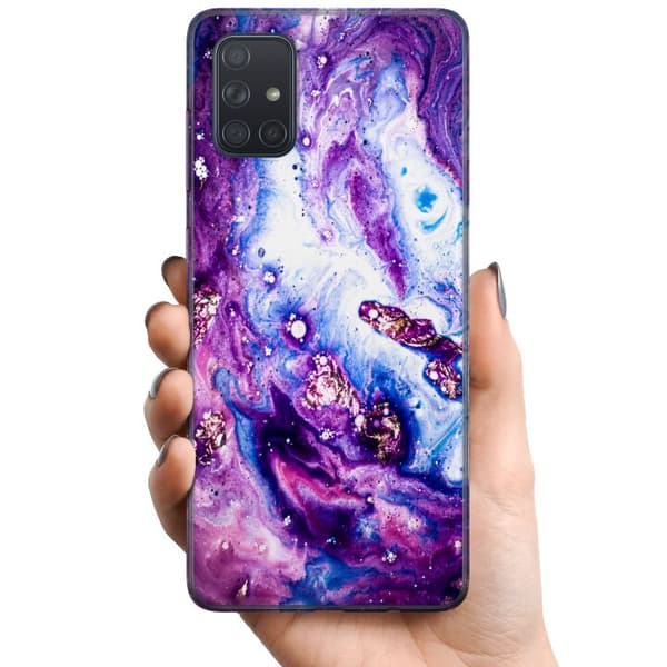 Samsung Galaxy A71 TPU Mobilcover Lilac