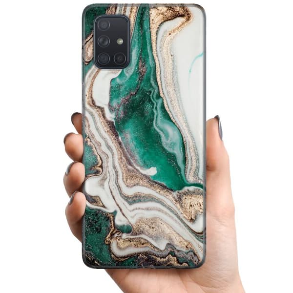 Samsung Galaxy A71 TPU Mobilskal Grön