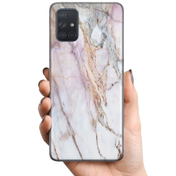 Samsung Galaxy A71 TPU Matkapuhelimen kuori Marmori