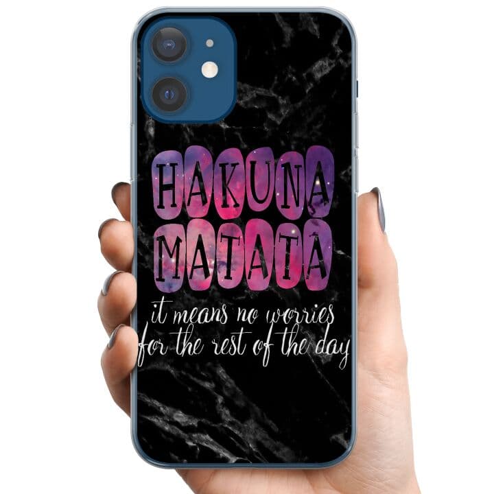 Apple iPhone 12 TPU Mobilskal Hakuna Matata