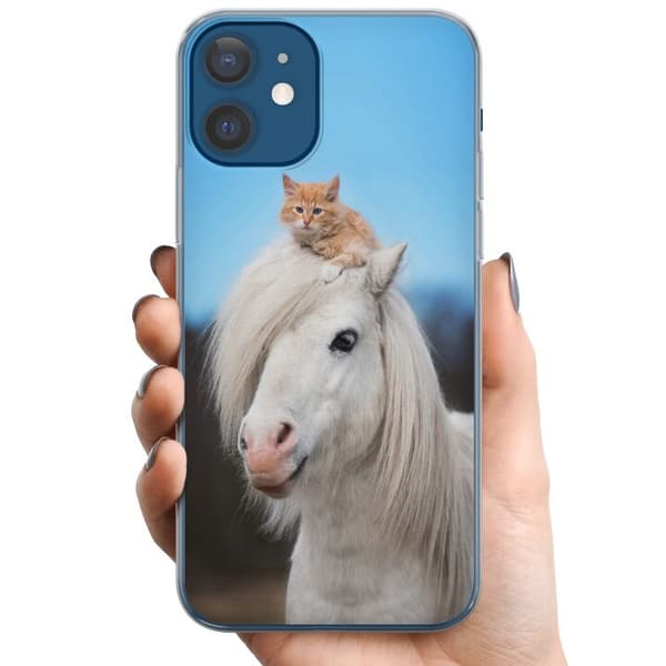 Apple iPhone 12  TPU Mobilcover Hest & Kat