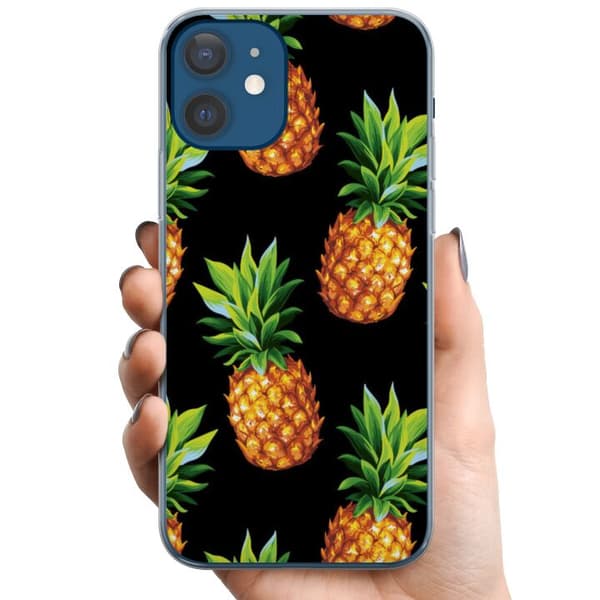 Apple iPhone 12  TPU Mobildeksel Ananas