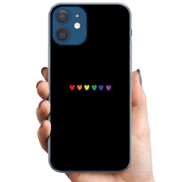 Apple iPhone 12  TPU Mobilcover Stolt Hjerter