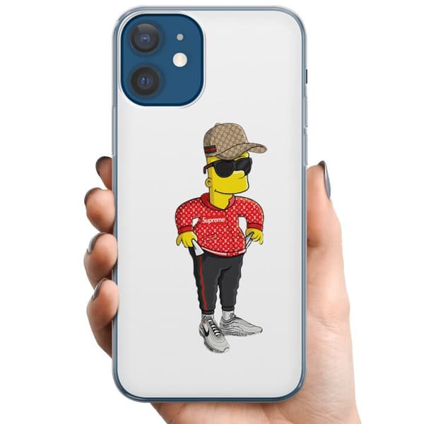 Apple iPhone 12  TPU Mobilskal Bart Simpsons SUP