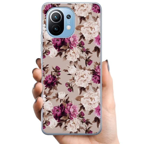 Xiaomi Mi 11 TPU Matkapuhelimen kuori Kukat