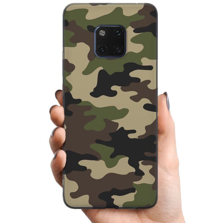 Huawei Mate 20 Pro TPU Mobilskal Woodland Camo