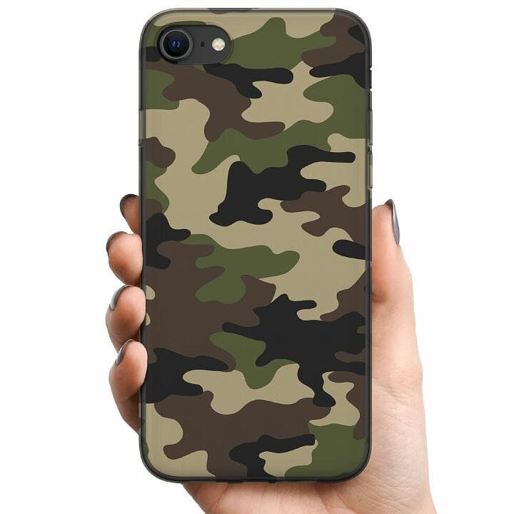 Apple iPhone 7 TPU Mobilskal Woodland Camo
